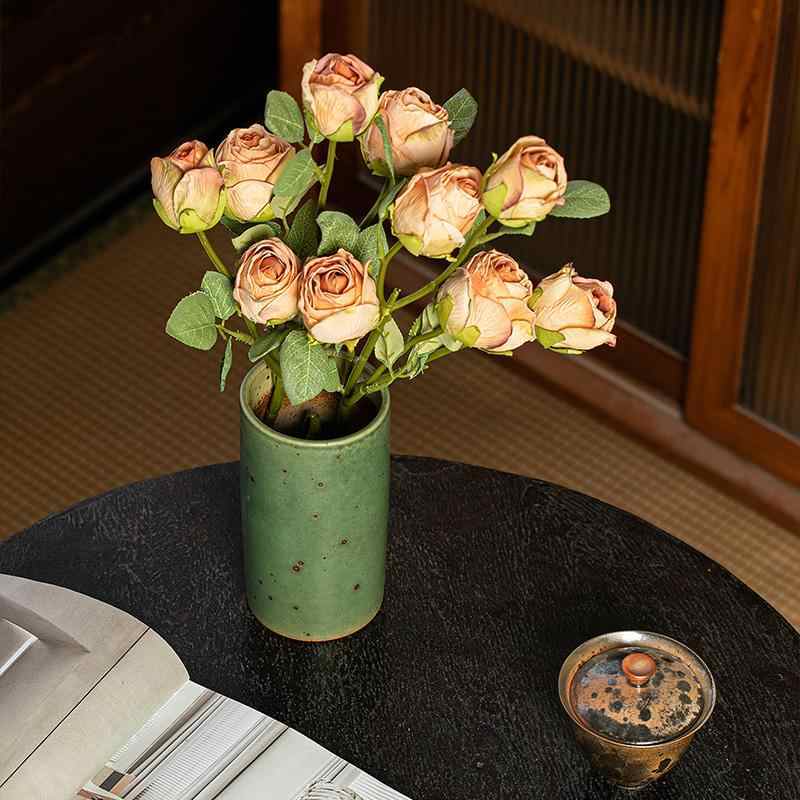 Retro Stoneware Ceramic Vase