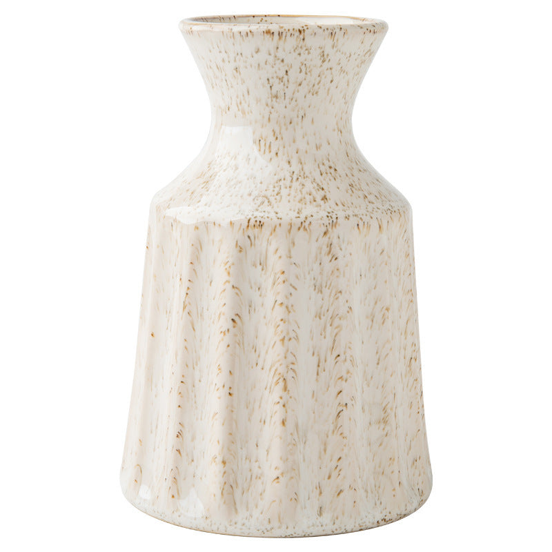 Retro Earthtone Ceramic Vase