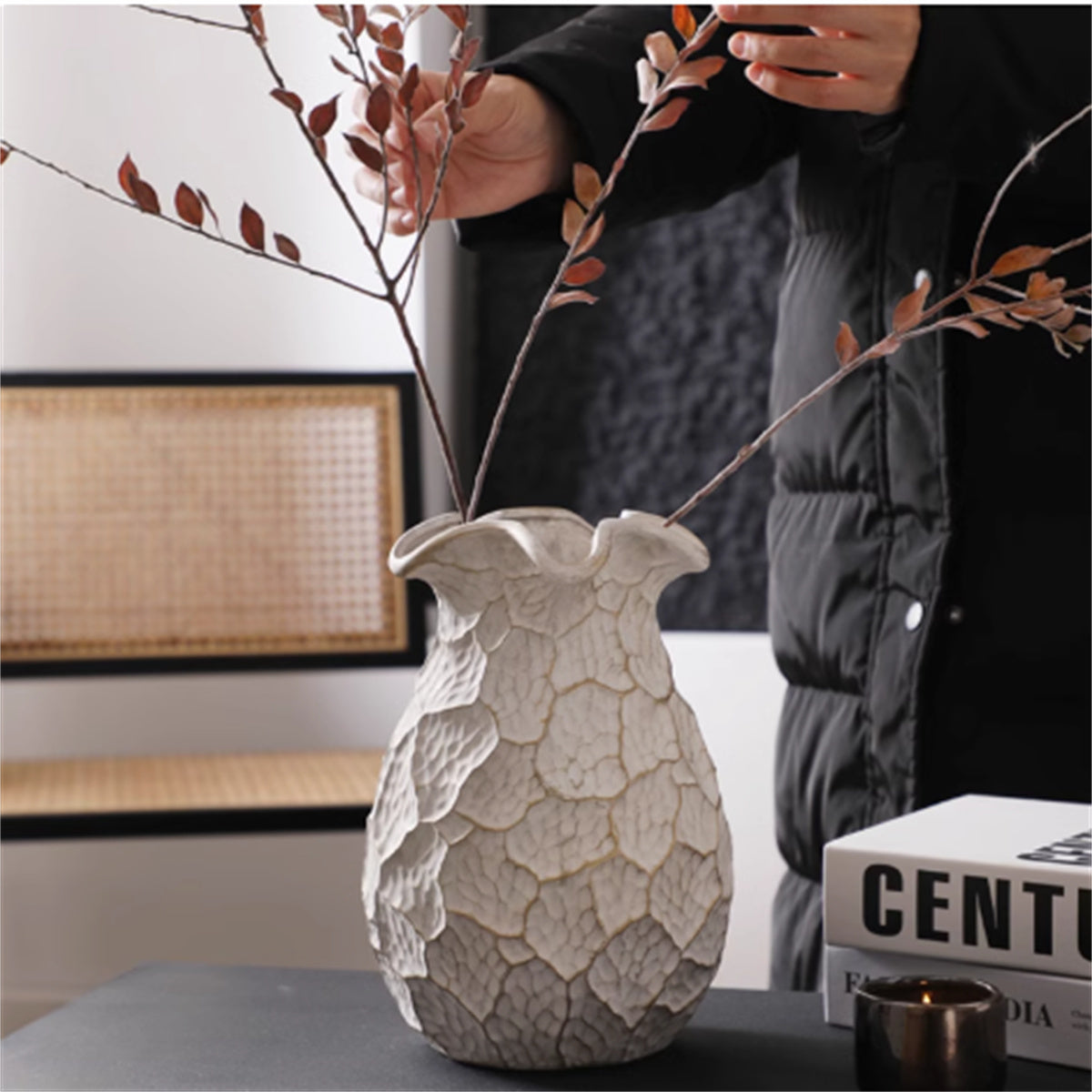 Retro Wabi-sabi Style Ceramic Vase