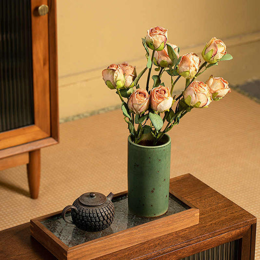 Retro Stoneware Ceramic Vase