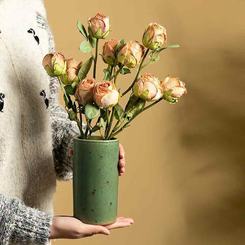 Retro Stoneware Ceramic Vase
