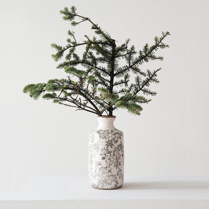 Vintage Floral Ceramic Vase