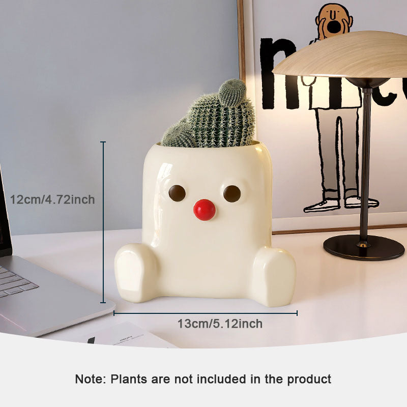 Nordic Face Ceramic Vase